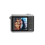 Fockety Fotocamera digitale compatta da 64 MP 2.5K con display da 1,4 pollici, zoom 16x, 11 filtri, ricaricabile con collana e portachiavi, …