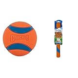 Chuckit! 3-inch Ultra Ball, Large, Multicolor, Pack of 1 & Ultra Fetch Stick Outdoor Dog Toys, for All Breed Sizes Medium
