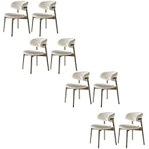 Set of 2 Mid Century Modern Walnut Dining Chairs, Wood Arm Beige Fabric Kitchen Cafe Living Room Decor Furniture with Vintage Farm Wooden Base for Kitchen Dining Cafe