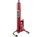 VEVOR Hydraulic/Pneumatic Long Ram Jack, 8 Tons/17363 lbs Capacity, with Single Piston Pump and Clevis Base, Manual Cherry Picker w/Handle, for Garage/Shop Cranes, Engine Lift Hoist, Red