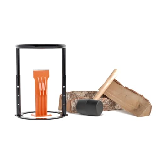 Forest Master USAB 7 Manual Log Splitter with FM-SG Base Guard – Heavy-Duty Steel Safety Ring – Adjustable Fit – UK Designed for Clean, Safe Splitting