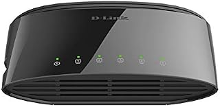D-Link Ethernet Switch, 5-Port Gigabit Plug n Play Compact Design Fanless Desktop Switch