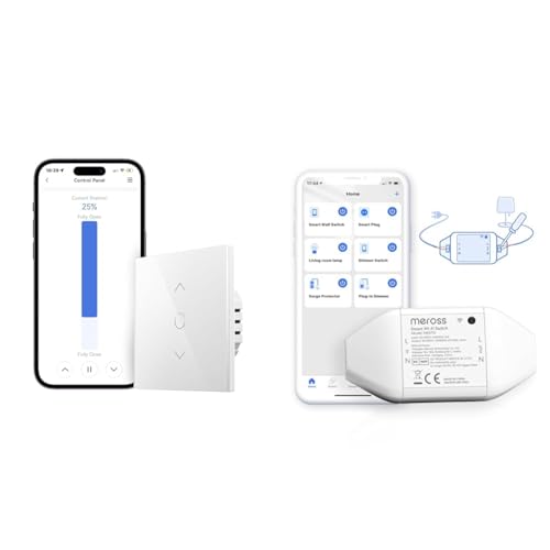 Interrupteur connecté WiFi Meross pour piloter vos volets par commande vocale Alexa