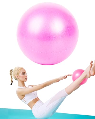Hibmisy Pilates Ball, 25 cm Small Pilates Ball Anti Burst Non-Slip Ball, Pilates Ball for Yoga, Home, Fitness, Balance Training (Pink) Hibmisy Pilates Ball, 25 cm Small Pilates Ball Anti Burst Non-Slip Ball, Pilates Ball for Yoga, Home, Fitness, Balance Training (Pink)