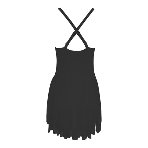 Robe de danse ballet sans transparence à bretelles ajustables