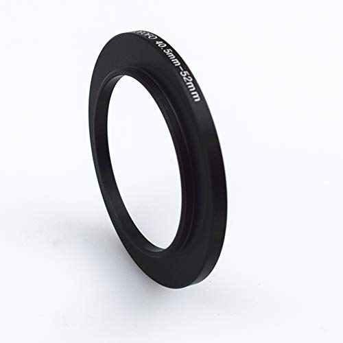 Image of 40.5mm to 52mm Camera Filter Ring /Adapter for 52mm UV Filter, Aluminum, Black