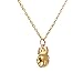 GemInspire | Scarab Beetle | Gold | 925 Sterling Silver | Dainty Amulet Necklace for Girls | Handmade | 14k Gold Plated | 18 Inch Adjustable Chain | Gift for Her