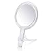 Gotofine Double Sided 1x - 7x Magnification Hand Held Makeup Mirror with Stand,clear (7x)