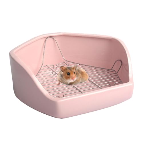 Bac à litière d'angle pour lapin résistant pour cage propre sans urine