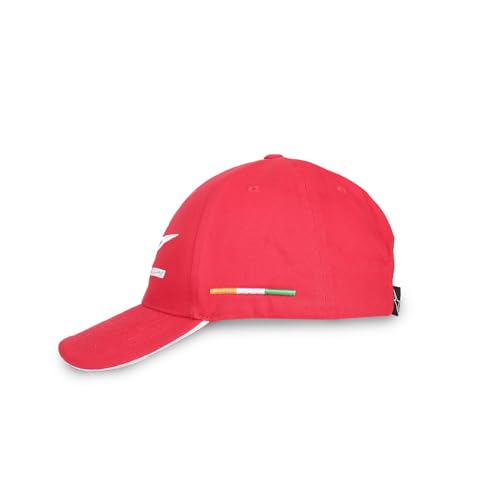 Image of TVS Racing x Alpinestars Cap � 100% Cotton Twill, Breathable & Skin-Friendly Fabric, 6-Panel Design, Adjustable Metal Buckle Closure, Flexible Peak for Sunshade, and Embroidered Branding