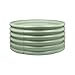 Harbour Housewares Runden Erhöhtes Gartenbeet - 90cm x 45cm - Grün - 1x Bodenlos Metall Erzogen Bett Verzinktes Stahl Pflanzer Kasten für den Anbau Im Freien Pflanzen, Gemüse, Blumen und Kräuter