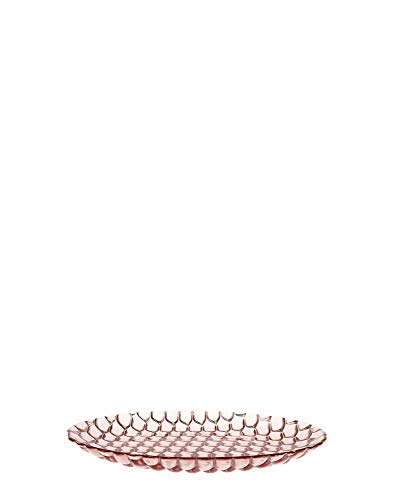 Kartell Jellies Family, Flat Plate, Set of 4, Pink