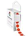 ChromaLabel 1/2" Target Pasters for Shooting and Target Practice 1000/Box, FLO Red-Orange