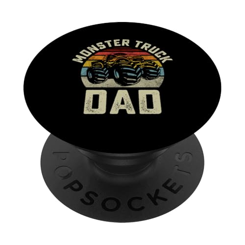 Monster Truck Dad Vintage Retro Style Hombres PopSockets PopGrip Adhesivo