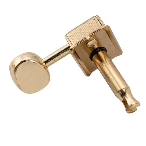 Image of Musiclily Pro Vintage Guitar Tuners Split Shaft 6 in Line Machine Heads Tuning Pegs Keys Set for Squier Classic Vibe Fender Strat /Tele Style, Gold
