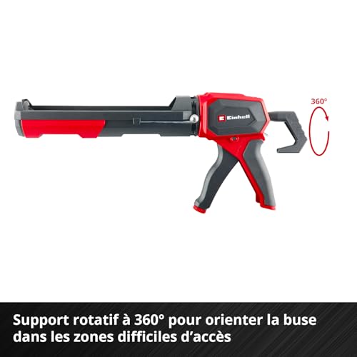 Pistolet à cartouche commutable Einhell avec stop goutte intégré et 2 embouts à angles - 7