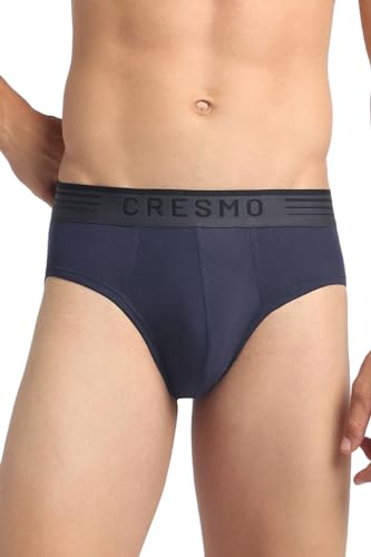 Image of Cresmo Men's|Anti-Microbial Luxury Micro Modal Underwear Breathable Ultra Soft Comfort Lightweight Brief|Pack of 2 |