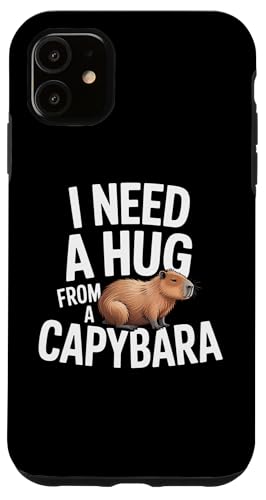Funny I Need A Hug from a Capybara �X�}�z�P�[�X iPhone 11 �p