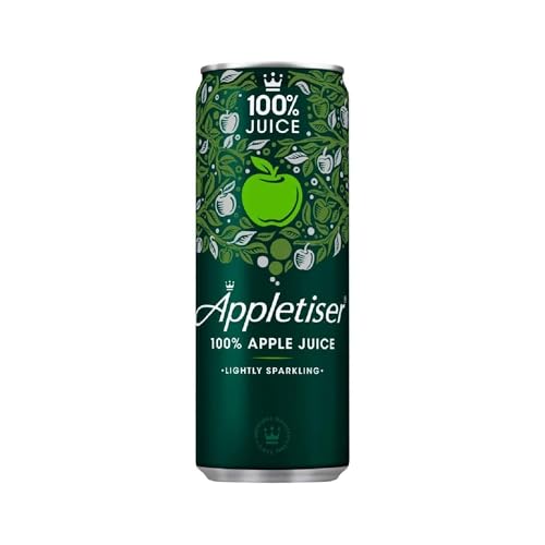 APPLETISER, 100% jugo de manzana LIGHLTY brillante, 24 latas de 250 ml