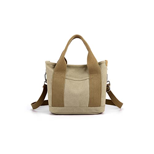 Bolso Tote de lona para mujer pequeño satchel casual miniatura 1
