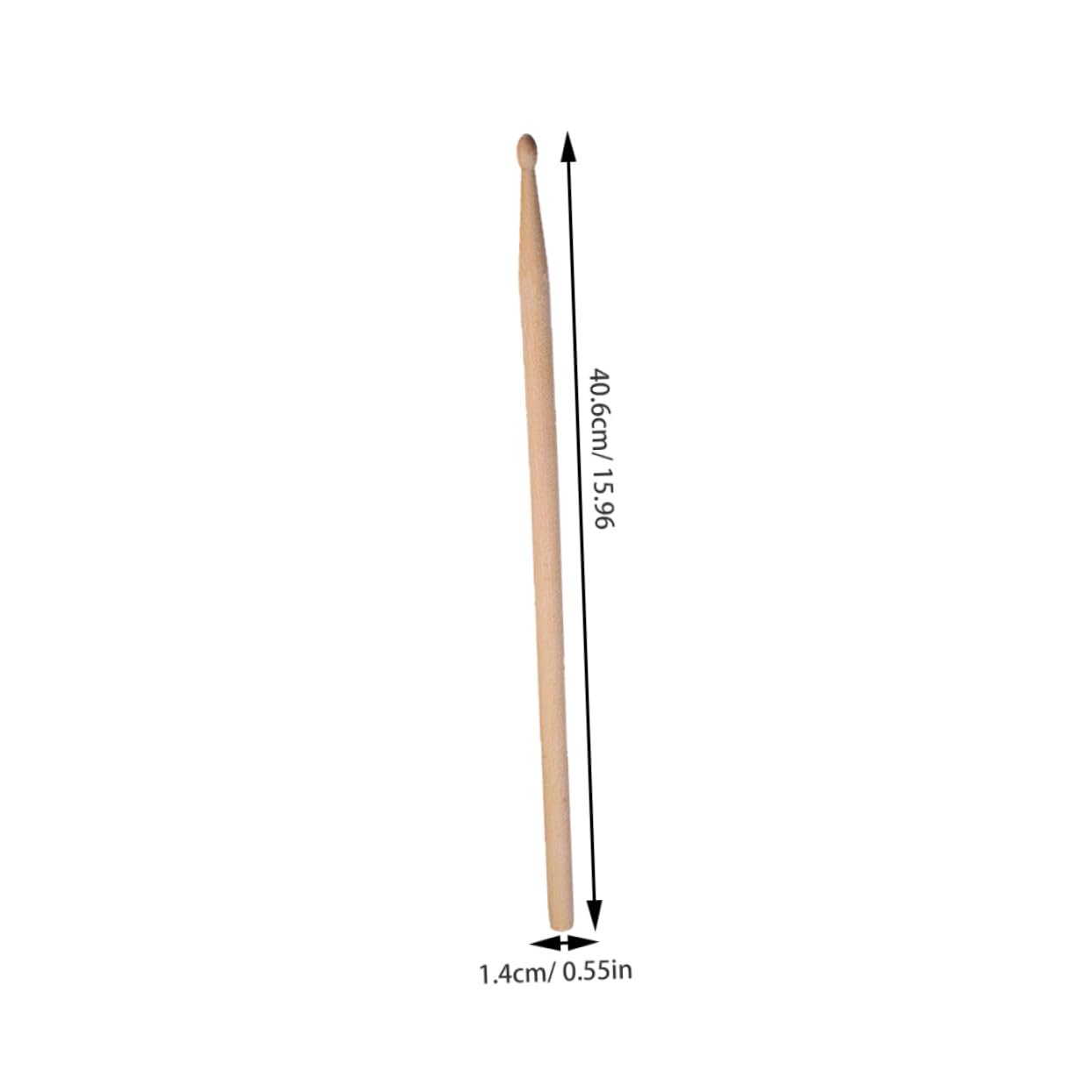 TOYANDONA Bacchette per Batteria in Legno di Acero con Manico Comodo 2set con Borsa in Velluto Nero