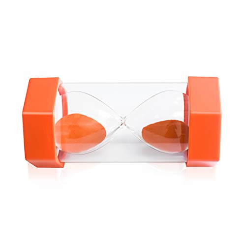 Sand Timer,XINBAOHONG Hourglass Sand Timer 3 Minutes 10 Minutes Timer Clock for Kids Games Classroom Home Office Kitchen Use (Pack of 2) (6.3''X 3.2'', 3 Min(Yellow) and 10 Min(Orange))