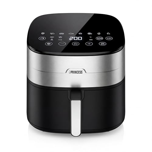 Princess Dual Heat Airfryer 8L XXL, Friggitrice ad aria con Doppio Elemento Riscaldante per una...