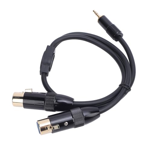 Cable Zunate 3.5mm macho a 2 XLR hembra 0.5 m miniatura 5