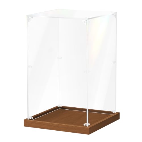 10x10x16 Acrylic Case with Walnut Base