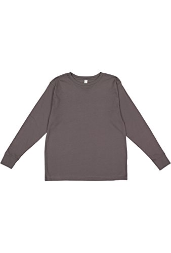 Image of LAT Youth 100% Cotton Jersey Crew Neck Long Sleeve Tee (6201)