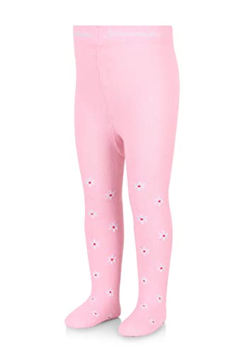 Sterntaler Baby Mädchen Strumpfhose Baby Kleinkind Strumpfhose Blumen - Babystrumpfhose, Kleinkindstrumpfhose - aus Baumwolle - rosa, 86