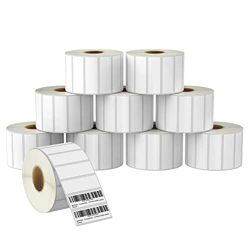 Étiquettes thermiques autocollantes 76x25mm perforées pour imprimante Zebra