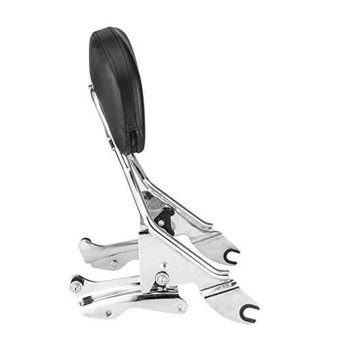 Mofun Detachable Sissy Bar Passenger Backrest With 4 Point Docking Hardware Kit Compatible With 2014-2023 Harley Touring Street Glide Road Glide Road King Electra Glide #TOP7
