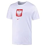 Neuf avec étiquettes 2022-2023 Pologne Football Crest Tee (White)