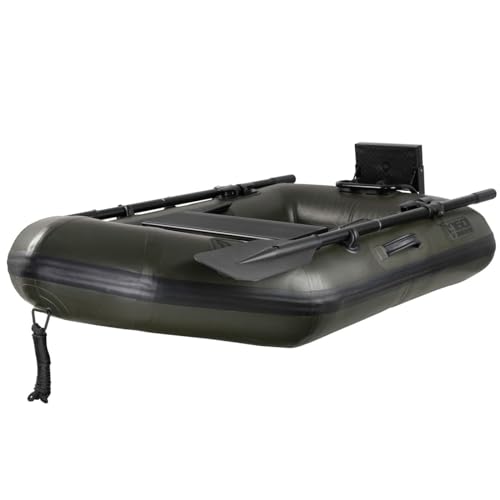Fox 160 Green Boat with Air Deck 160x95cm - Boot Schlauchboot, Angelboot fürs Karpfenangeln, Ruderboot für das Fischen auf Karpfen
