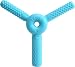 FLUXY Oral Motor Tool Therapy Sensory Motor Aid with 3 Unique Textures (Blue/Medium Toughness)