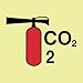NMC IMO148P, Fire Extinguisher CO2 IMO Label (Pack of 25 pcs)