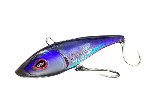 RM9 UV Series Wahoo and Tuna Lures - 9 Inch 15oz Solid UV Infused Fishing Lures (Purple)