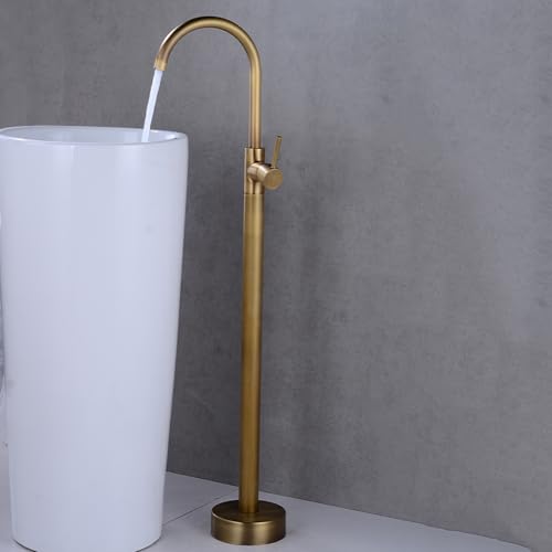 Robinet de baignoire sur pied mitigeur laiton contre calcaire et rouille