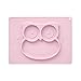 Premier Housewares 1206343 - Piatto in silicone Zing Pale, motivo: gufo, colore: Rosa