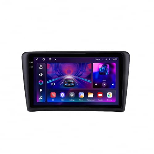 Radio Coche 2 DIN con Carplay inalámbrico y Bluetooth para Skoda Rapid 2012-2020