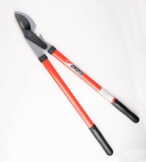 SUNYA Bypass Gear Pruning Shear with Compound Action, Professional Bypass Lopper, Tree Trimmers Secateurs with Shock Absorbing Effort-Saving Handle Garden Lopper - Pruning Tool