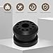 Downhill 2 PCS Car Transfer Case Shift Lever Linkage Bushings, Transmission Shift Linkage Grommet Bushing Repair Kit with 2 E-Clips Replacement 68078975AA, Compatible with Dodge Ram 1500 2500 (Black)