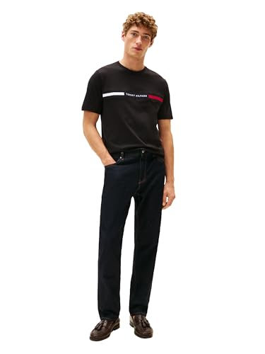 Tommy Hilfiger Men's Short Sleeve Cotton Graphic T-Shirts with Signature Stripe Logo, Also Available in Big & Tall3