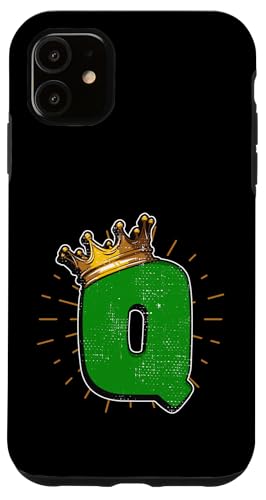 iPhone 11 Letter Q Royal Crown Case