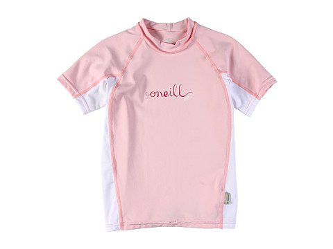 Image of O'Neill Girls Skins Short Sleeve Crew (Turq /White)