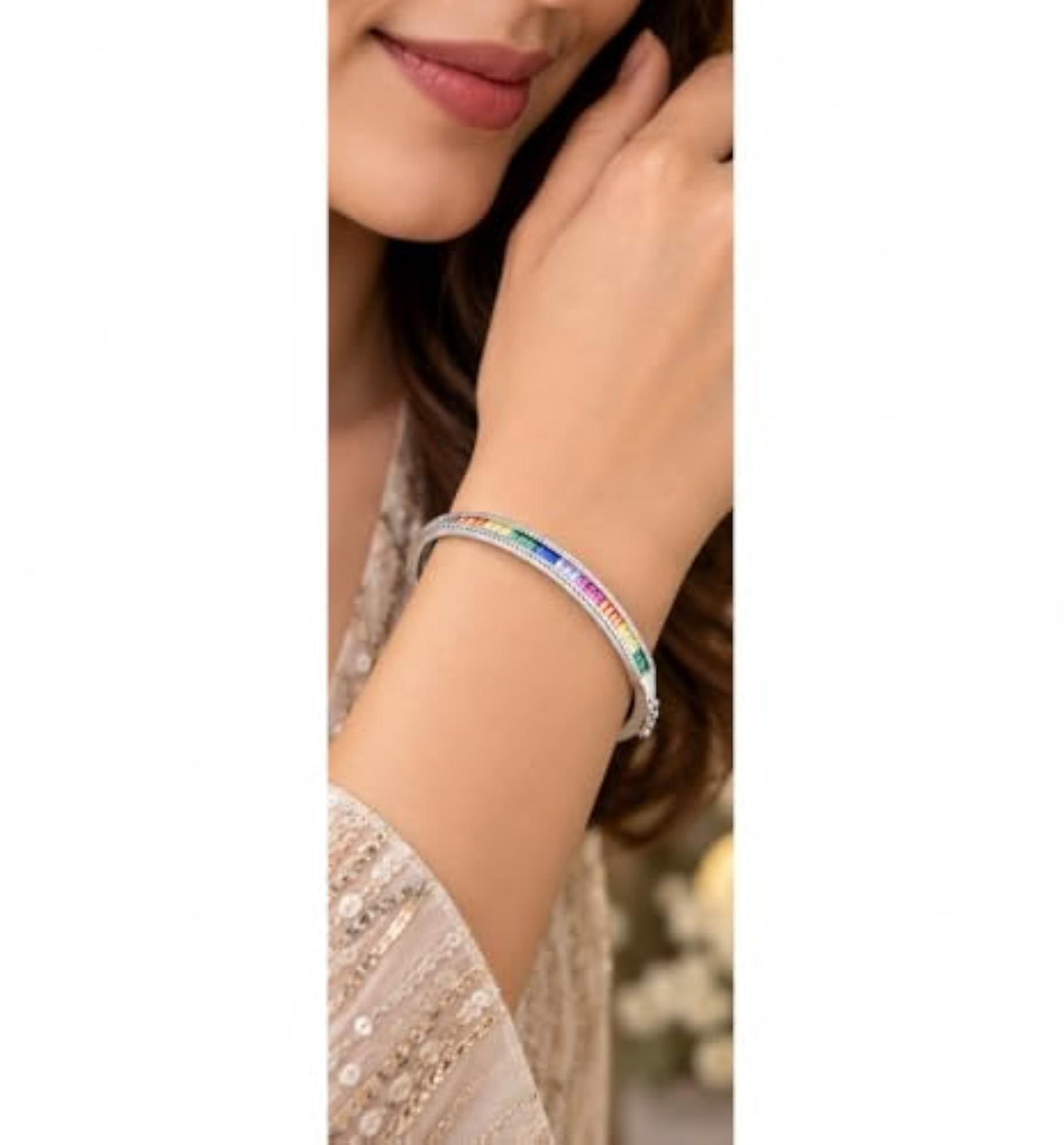 Women's Spectrum Sparkle Openable Bracelet, Keepsakes