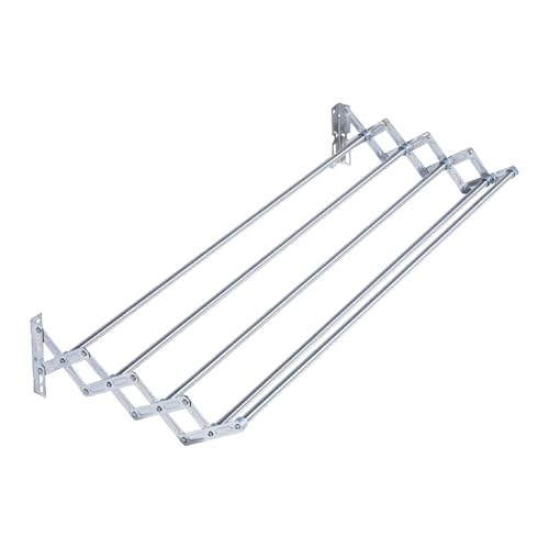 Jumbo Nick60 Stendibiancheria a Soffietto Inox, Acciaio, Multicolor, 60 cm