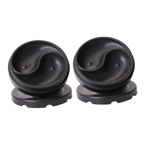 SEWACC 1セット ?八卦 形 盒?台 用 プラスチック製 洗 可能 滑ら 者か 2個