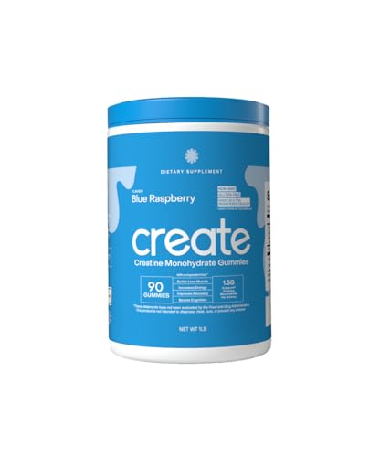Create Creatine Monohydrate Gummies for Men & Women, Boost Focus,...